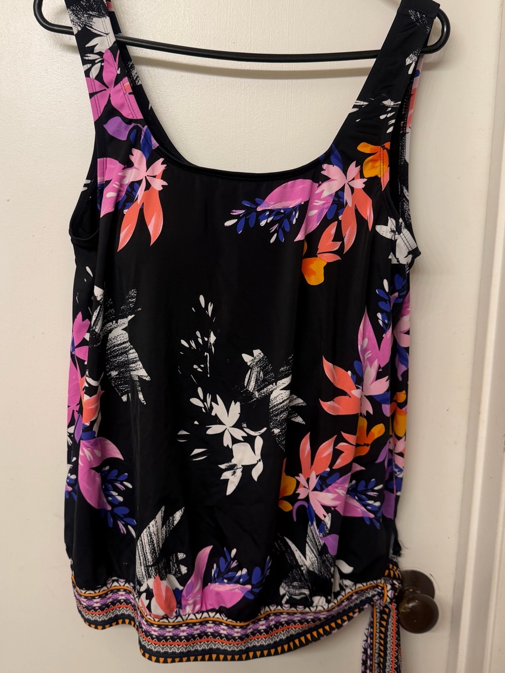 Bandeau Blouson Tankini Top size 18